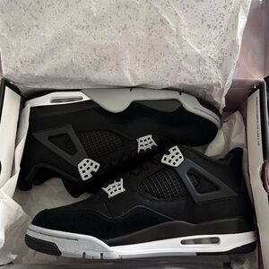 Jordan 4 black canvas